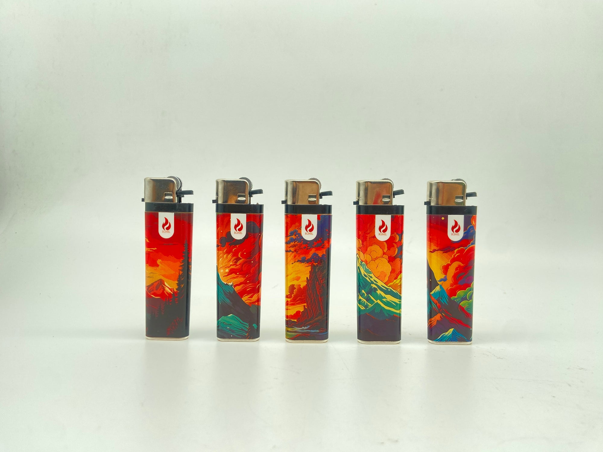 Encendedor Clásico con Diseño Artístico de Paisajes 50X