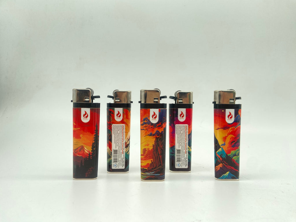 Encendedor Clásico con Diseño Artístico de Paisajes 50X