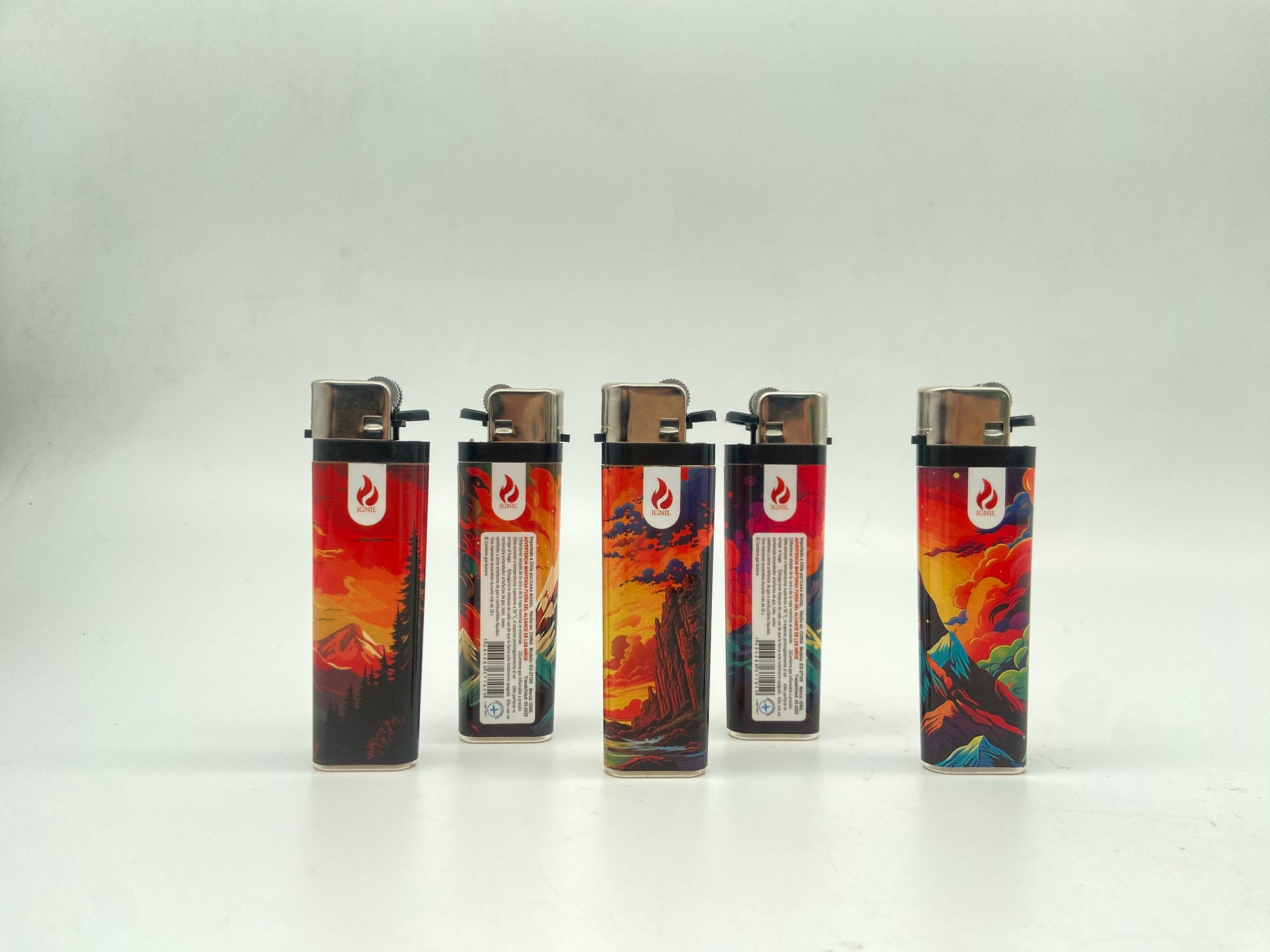 Encendedor Clásico con Diseño Artístico de Paisajes 50X