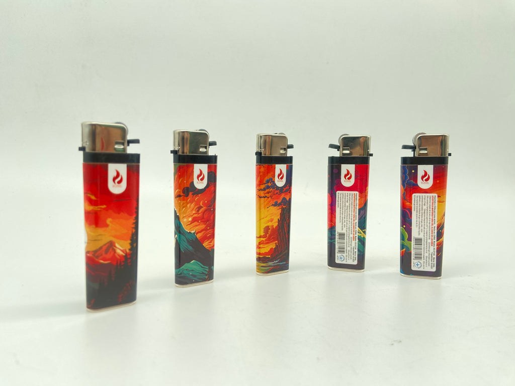 Encendedor Clásico con Diseño Artístico de Paisajes 50X