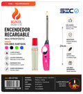 Encendedor de Cocina con Gatillo de Seguridad y Diseño Colorido Mas la Recarga 12X